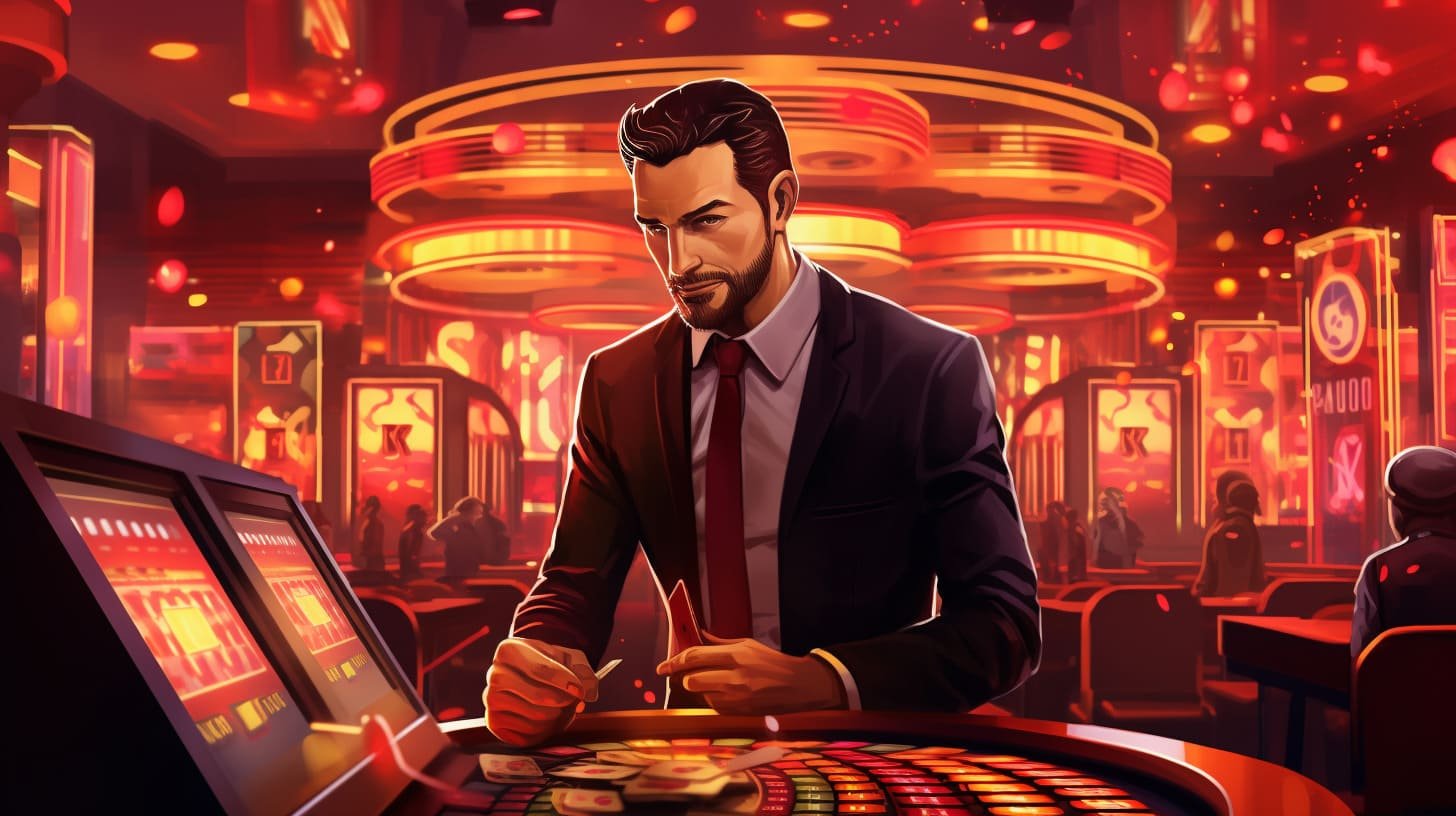 Dealer kasino live memandu permainan di tbtoto
